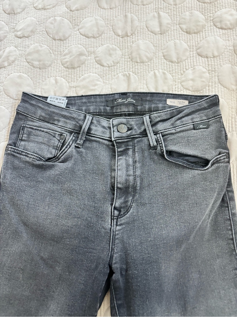 Mavi Women’s Washed Gray High-Rise Jeans